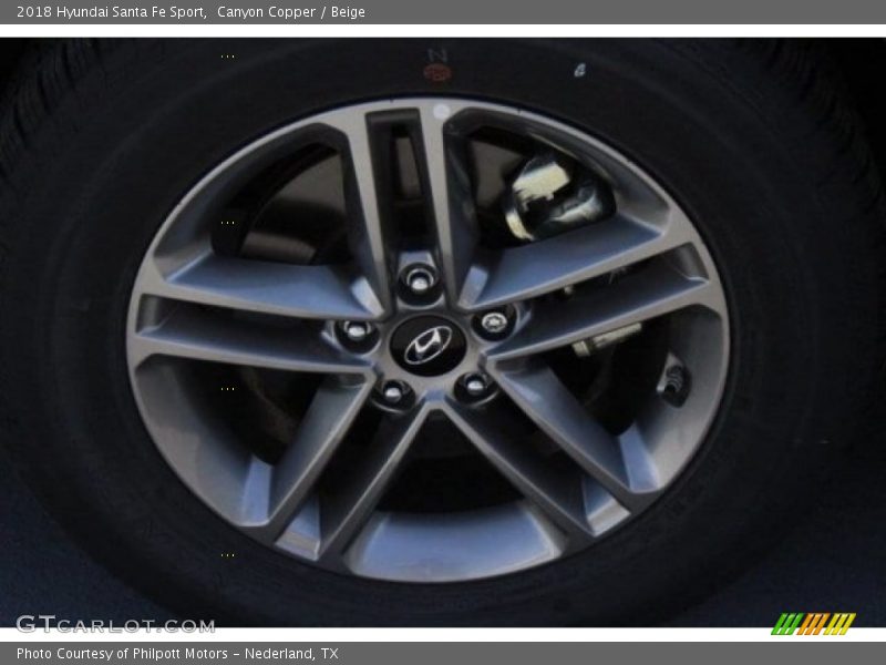 Canyon Copper / Beige 2018 Hyundai Santa Fe Sport