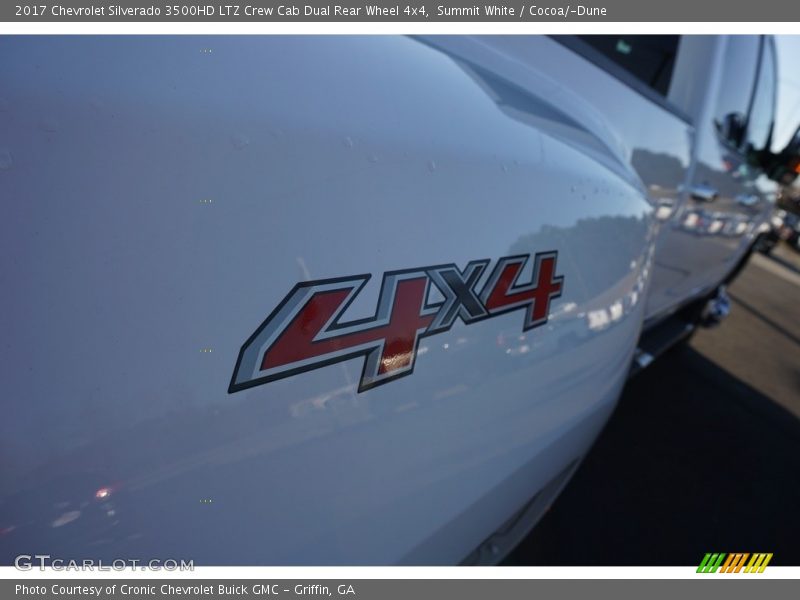 Summit White / Cocoa/­Dune 2017 Chevrolet Silverado 3500HD LTZ Crew Cab Dual Rear Wheel 4x4