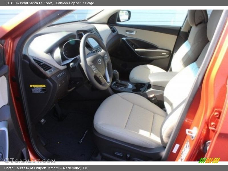 Canyon Copper / Beige 2018 Hyundai Santa Fe Sport