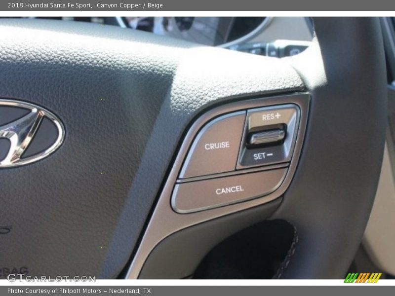 Canyon Copper / Beige 2018 Hyundai Santa Fe Sport