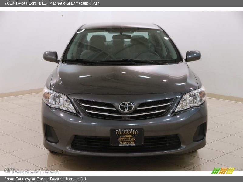 Magnetic Gray Metallic / Ash 2013 Toyota Corolla LE