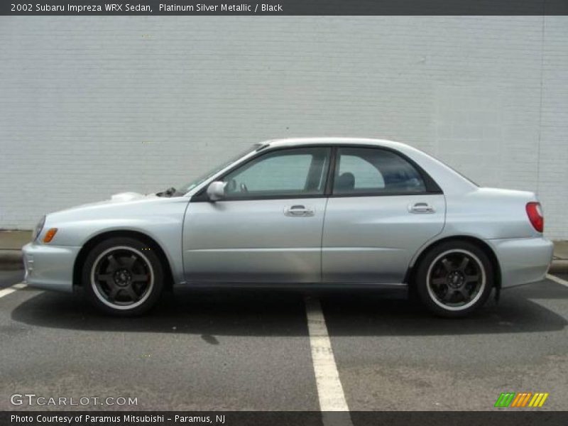 Platinum Silver Metallic / Black 2002 Subaru Impreza WRX Sedan