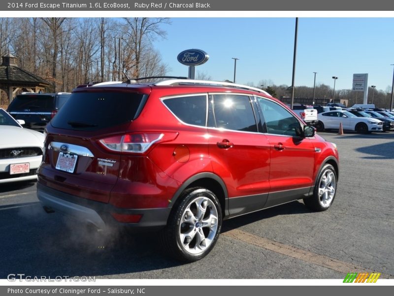 Ruby Red / Charcoal Black 2014 Ford Escape Titanium 1.6L EcoBoost