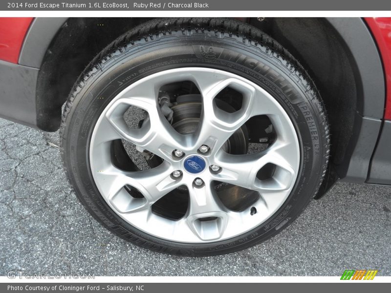 Ruby Red / Charcoal Black 2014 Ford Escape Titanium 1.6L EcoBoost