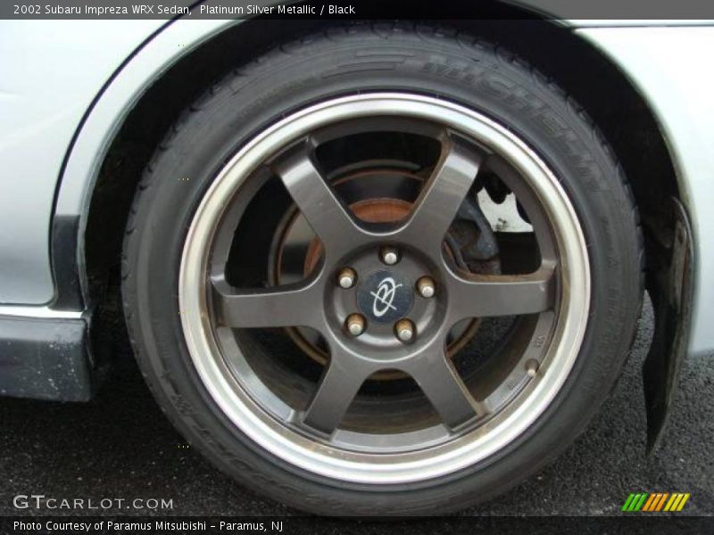 Platinum Silver Metallic / Black 2002 Subaru Impreza WRX Sedan