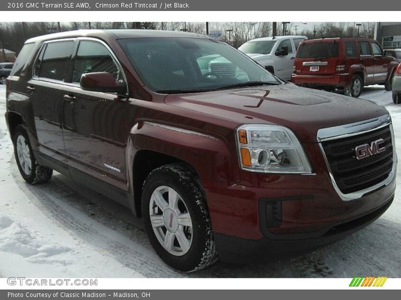 Crimson Red Tintcoat / Jet Black 2016 GMC Terrain SLE AWD