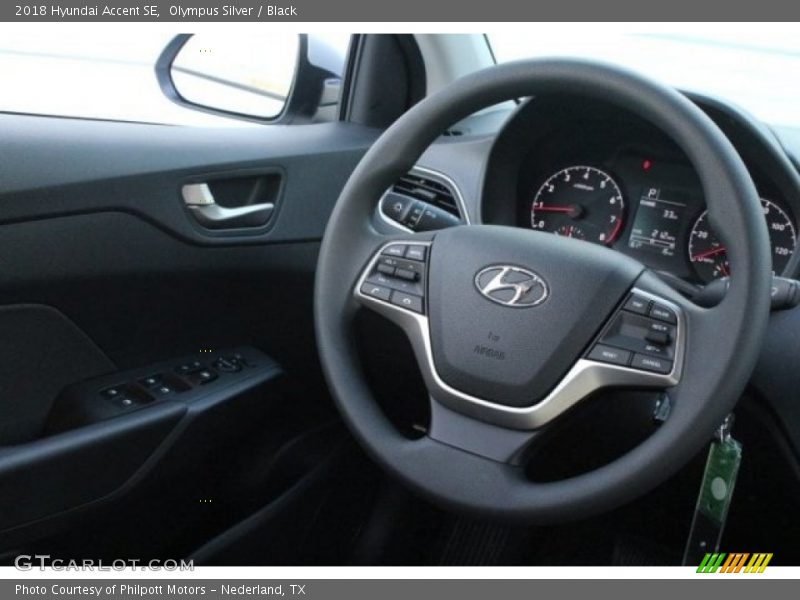 Olympus Silver / Black 2018 Hyundai Accent SE