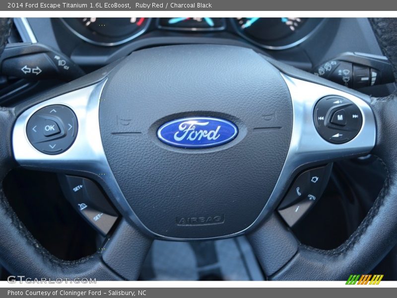 Ruby Red / Charcoal Black 2014 Ford Escape Titanium 1.6L EcoBoost