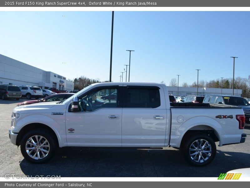 Oxford White / King Ranch Java/Mesa 2015 Ford F150 King Ranch SuperCrew 4x4