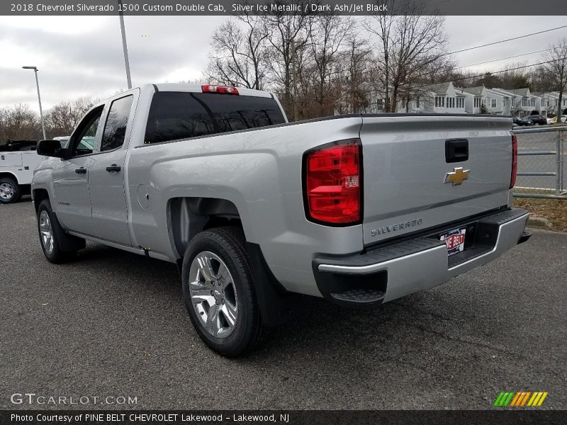 Silver Ice Metallic / Dark Ash/Jet Black 2018 Chevrolet Silverado 1500 Custom Double Cab