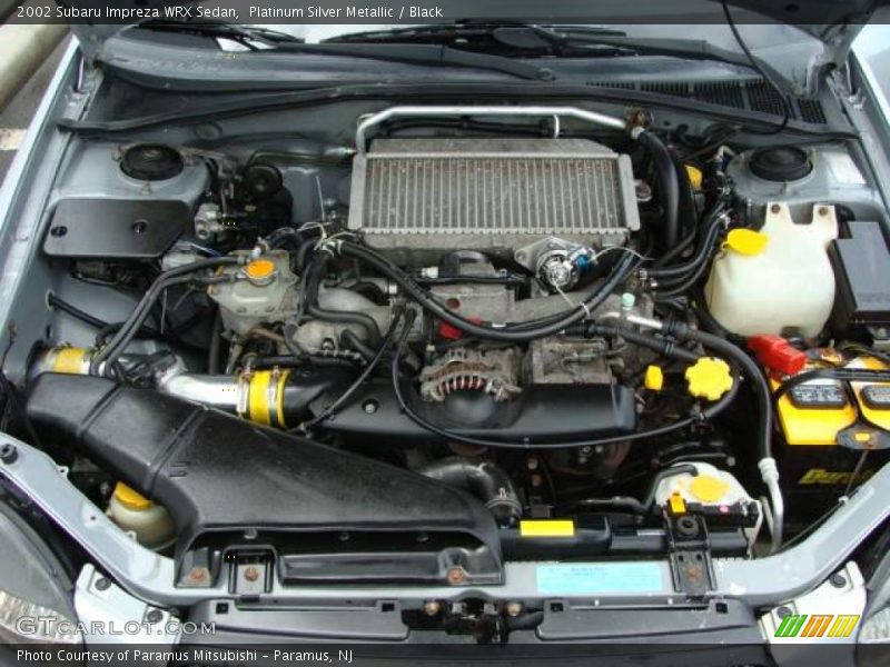 Platinum Silver Metallic / Black 2002 Subaru Impreza WRX Sedan