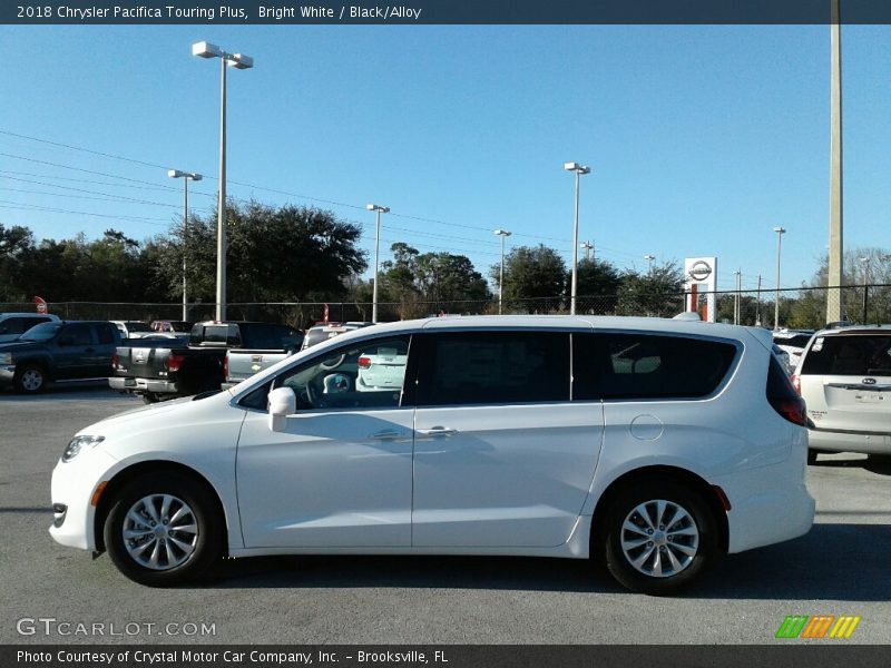 Bright White / Black/Alloy 2018 Chrysler Pacifica Touring Plus