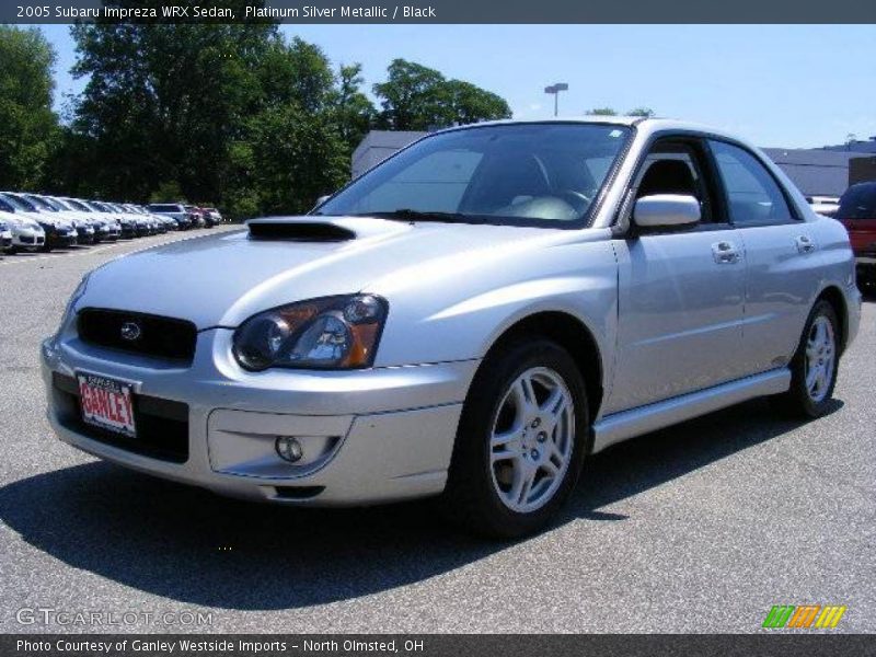 Platinum Silver Metallic / Black 2005 Subaru Impreza WRX Sedan