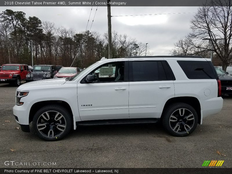 Summit White / Cocoa/­Mahogany 2018 Chevrolet Tahoe Premier 4WD