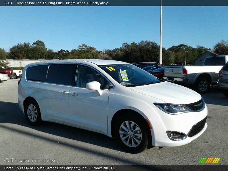 Bright White / Black/Alloy 2018 Chrysler Pacifica Touring Plus