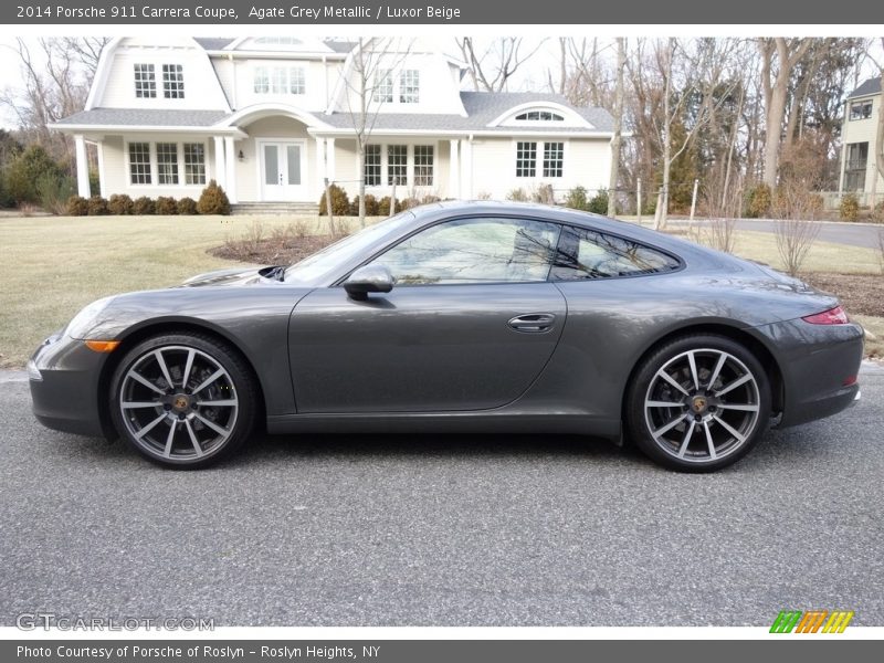 Agate Grey Metallic / Luxor Beige 2014 Porsche 911 Carrera Coupe