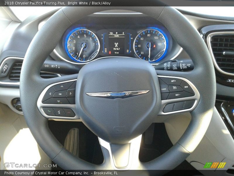 Bright White / Black/Alloy 2018 Chrysler Pacifica Touring Plus