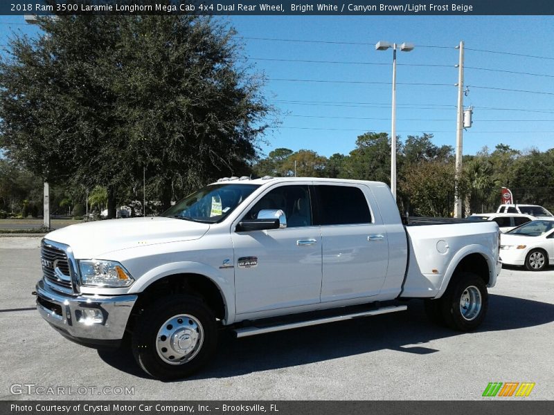 Front 3/4 View of 2018 3500 Laramie Longhorn Mega Cab 4x4 Dual Rear Wheel