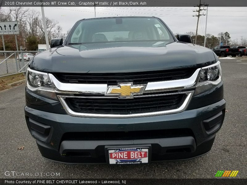 Graphite Metallic / Jet Black/Dark Ash 2018 Chevrolet Colorado WT Crew Cab