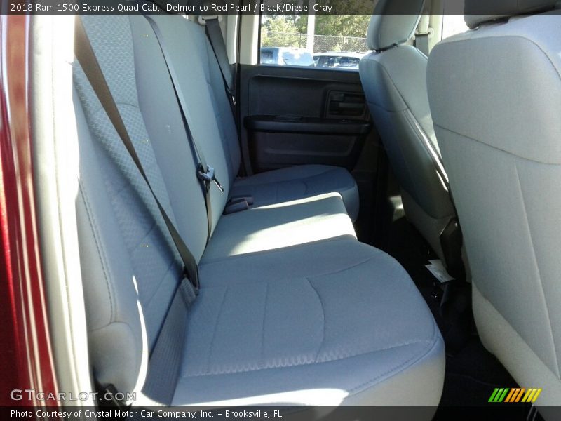 Delmonico Red Pearl / Black/Diesel Gray 2018 Ram 1500 Express Quad Cab