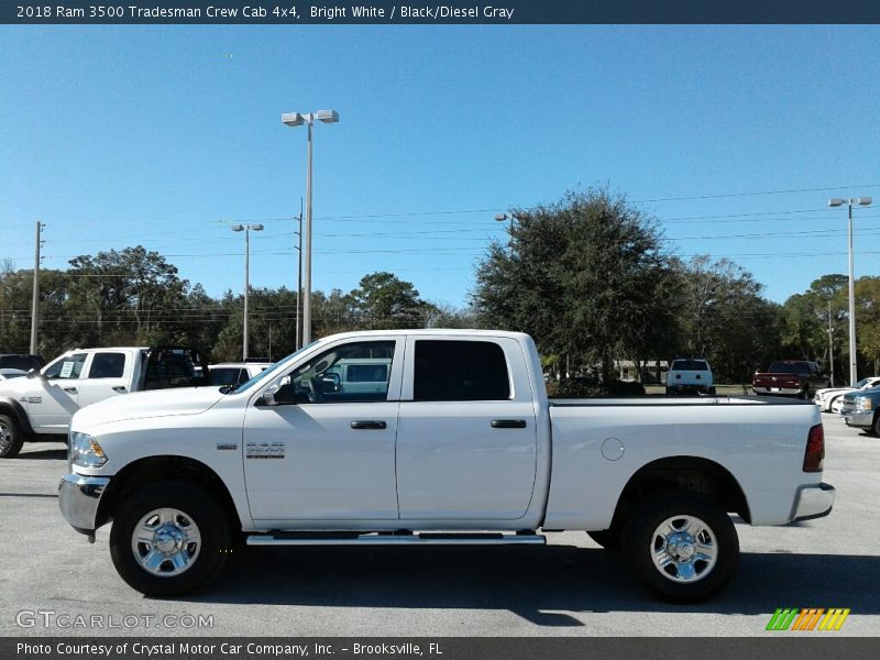 Bright White / Black/Diesel Gray 2018 Ram 3500 Tradesman Crew Cab 4x4