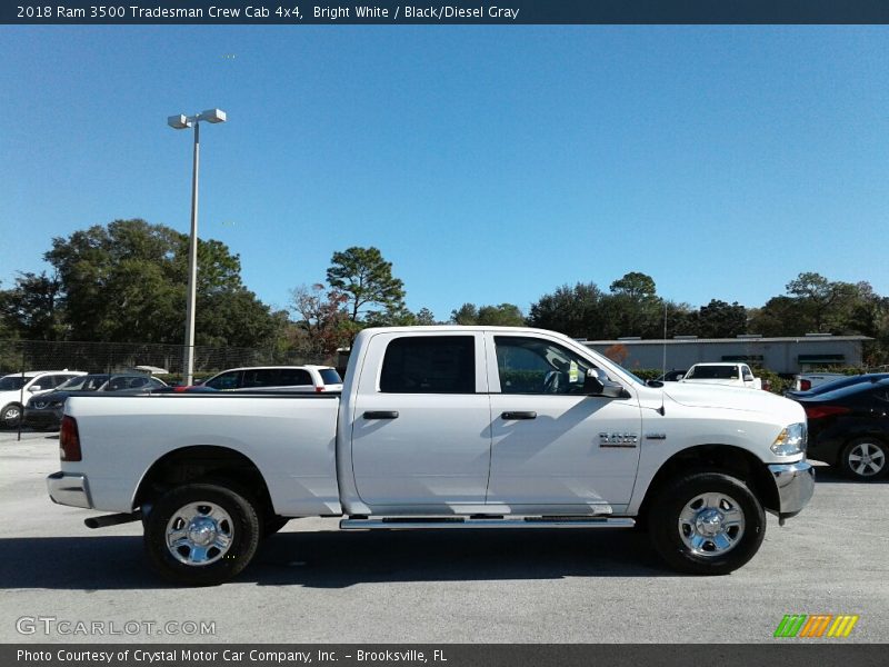 Bright White / Black/Diesel Gray 2018 Ram 3500 Tradesman Crew Cab 4x4