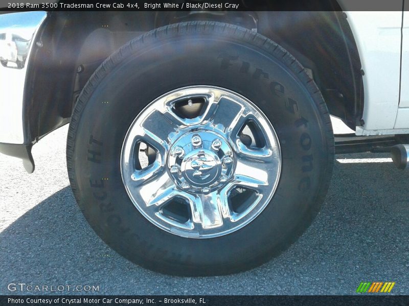 Bright White / Black/Diesel Gray 2018 Ram 3500 Tradesman Crew Cab 4x4
