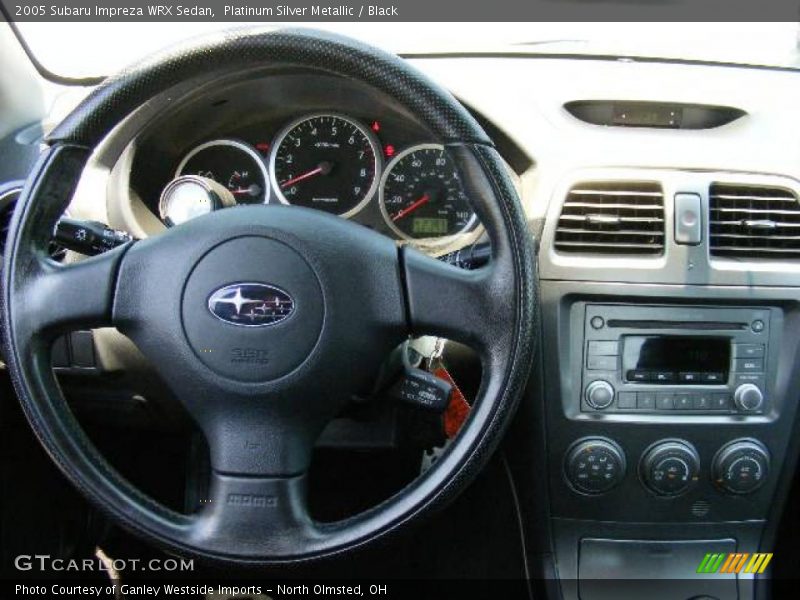 Platinum Silver Metallic / Black 2005 Subaru Impreza WRX Sedan