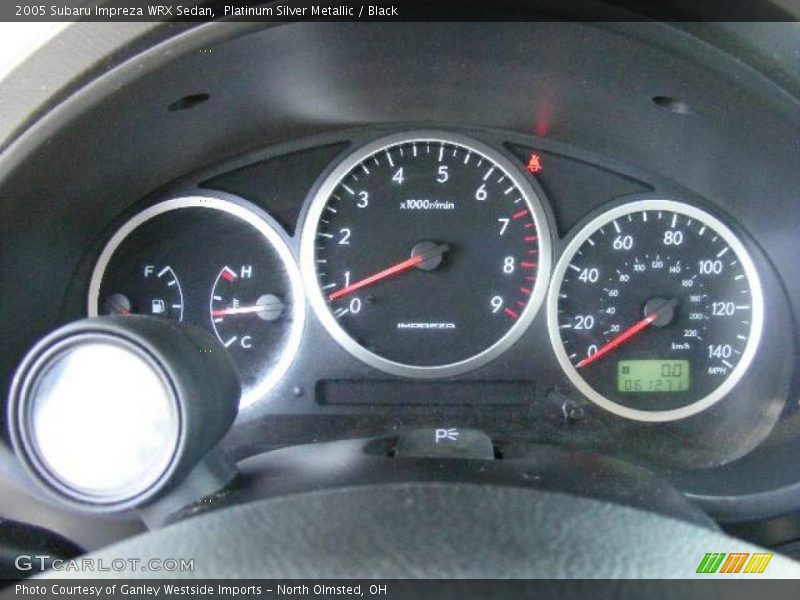 Platinum Silver Metallic / Black 2005 Subaru Impreza WRX Sedan