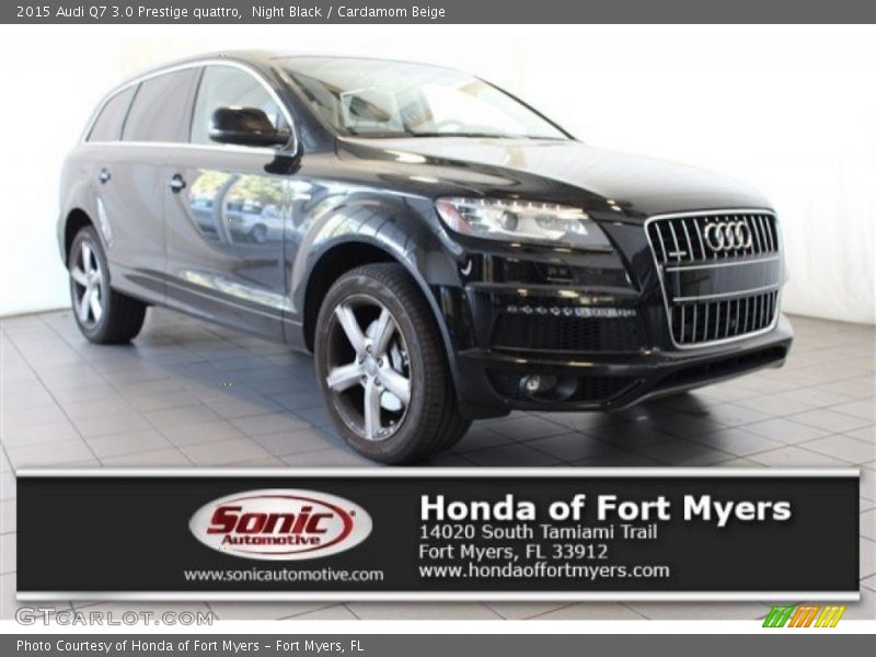 Night Black / Cardamom Beige 2015 Audi Q7 3.0 Prestige quattro