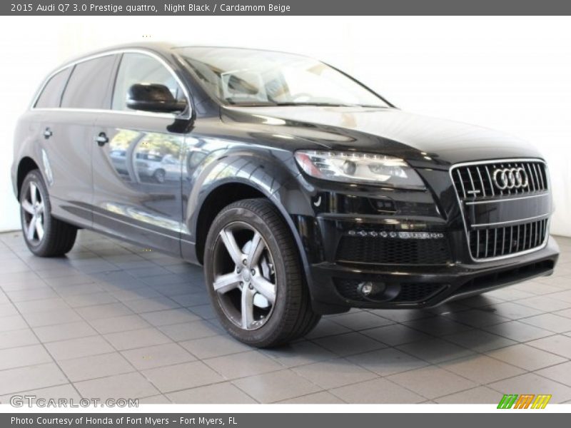 Night Black / Cardamom Beige 2015 Audi Q7 3.0 Prestige quattro