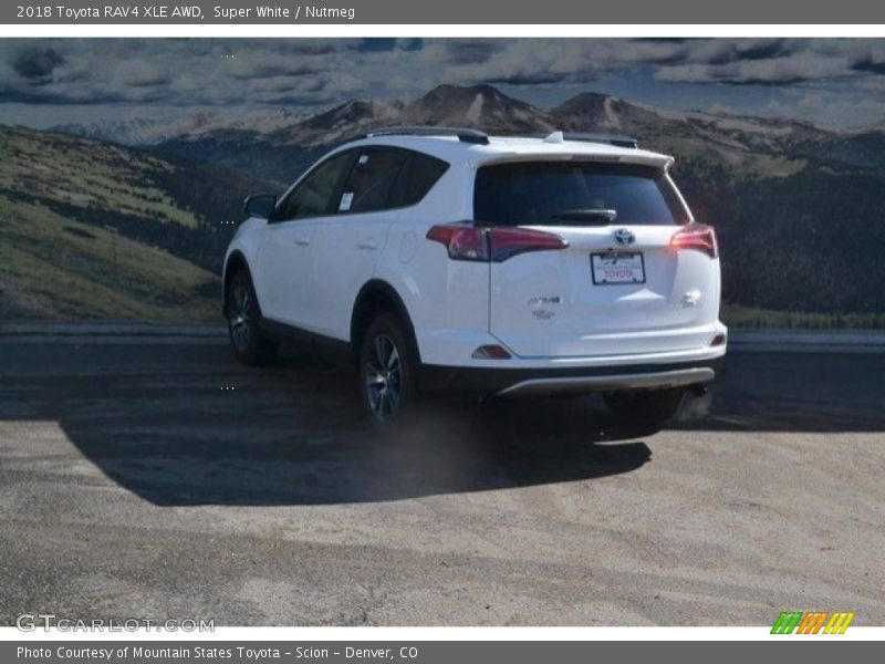 Super White / Nutmeg 2018 Toyota RAV4 XLE AWD