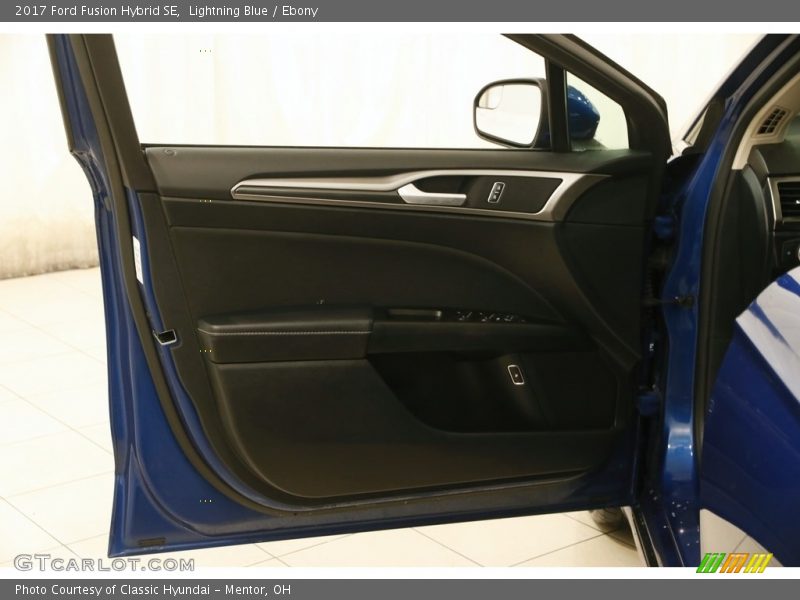 Lightning Blue / Ebony 2017 Ford Fusion Hybrid SE