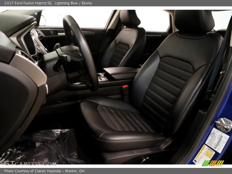 Lightning Blue / Ebony 2017 Ford Fusion Hybrid SE