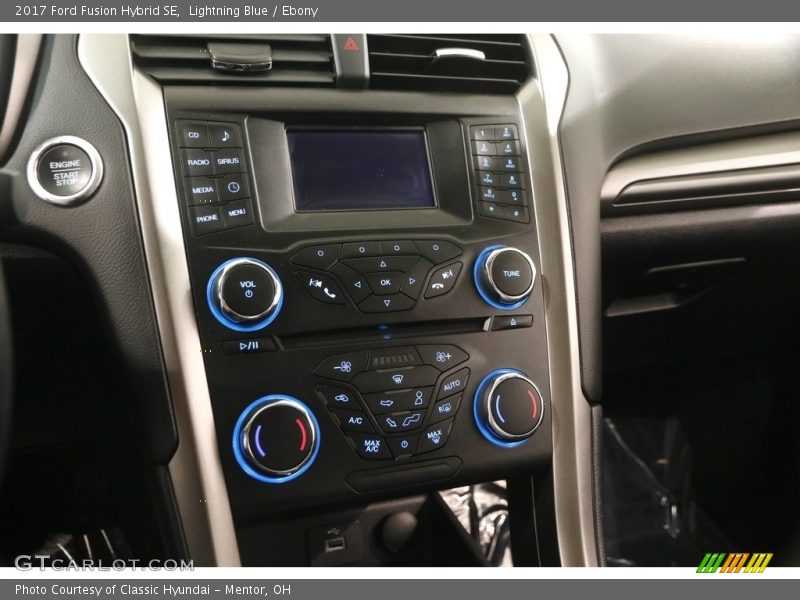 Lightning Blue / Ebony 2017 Ford Fusion Hybrid SE