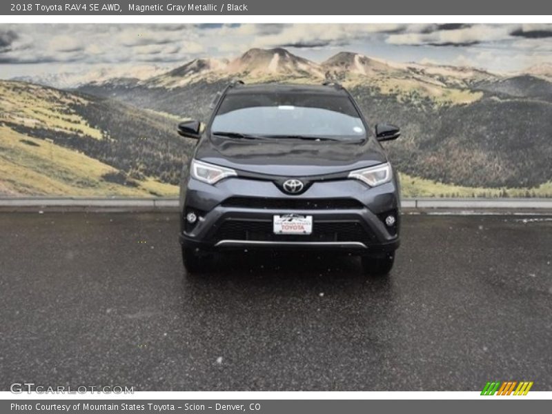 Magnetic Gray Metallic / Black 2018 Toyota RAV4 SE AWD