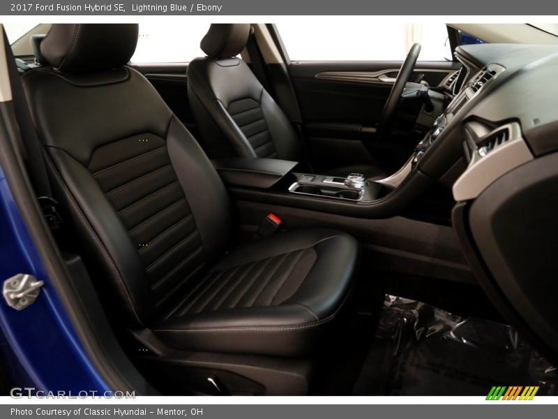 Lightning Blue / Ebony 2017 Ford Fusion Hybrid SE