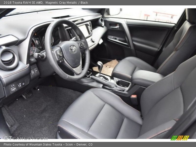 Magnetic Gray Metallic / Black 2018 Toyota RAV4 SE AWD