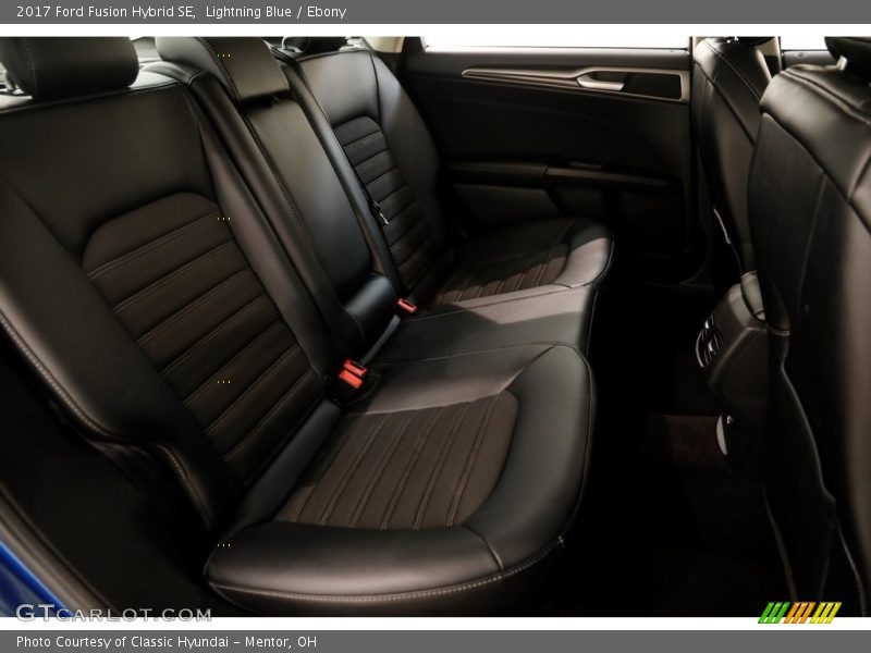 Lightning Blue / Ebony 2017 Ford Fusion Hybrid SE