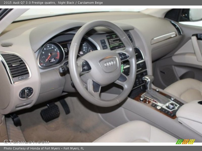 Night Black / Cardamom Beige 2015 Audi Q7 3.0 Prestige quattro