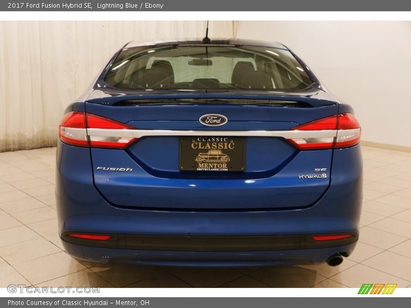 Lightning Blue / Ebony 2017 Ford Fusion Hybrid SE
