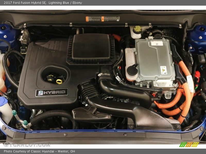 Lightning Blue / Ebony 2017 Ford Fusion Hybrid SE