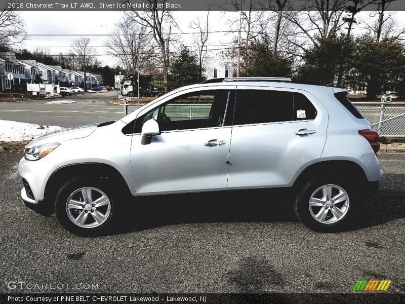 Silver Ice Metallic / Jet Black 2018 Chevrolet Trax LT AWD