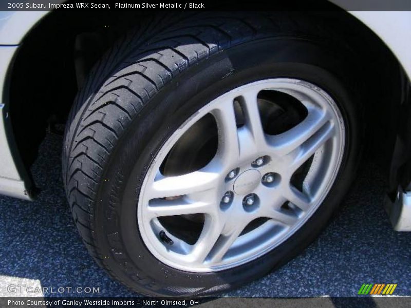 Platinum Silver Metallic / Black 2005 Subaru Impreza WRX Sedan