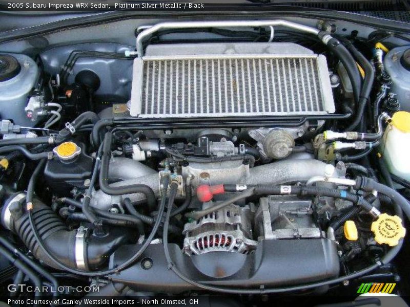 Platinum Silver Metallic / Black 2005 Subaru Impreza WRX Sedan