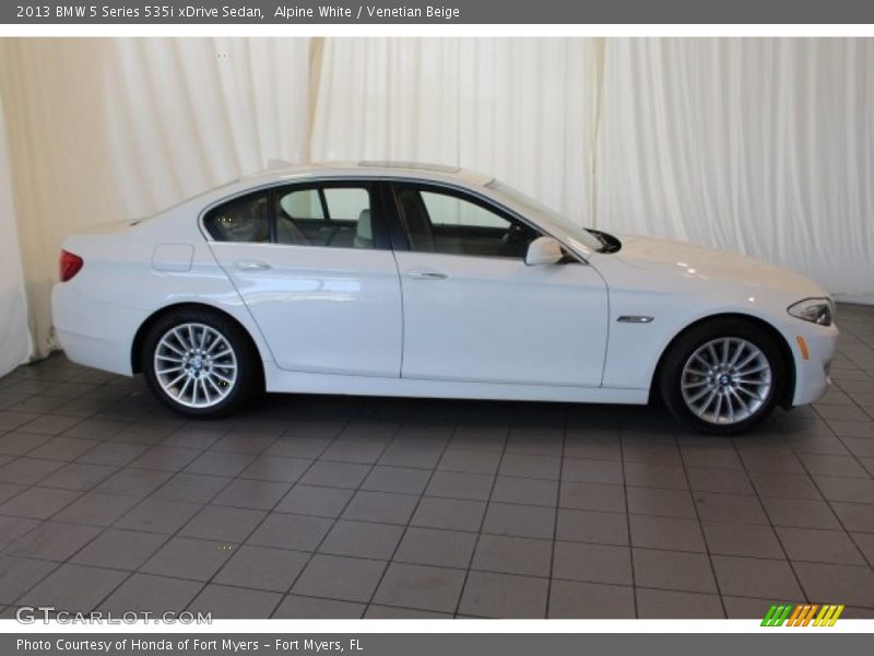 Alpine White / Venetian Beige 2013 BMW 5 Series 535i xDrive Sedan