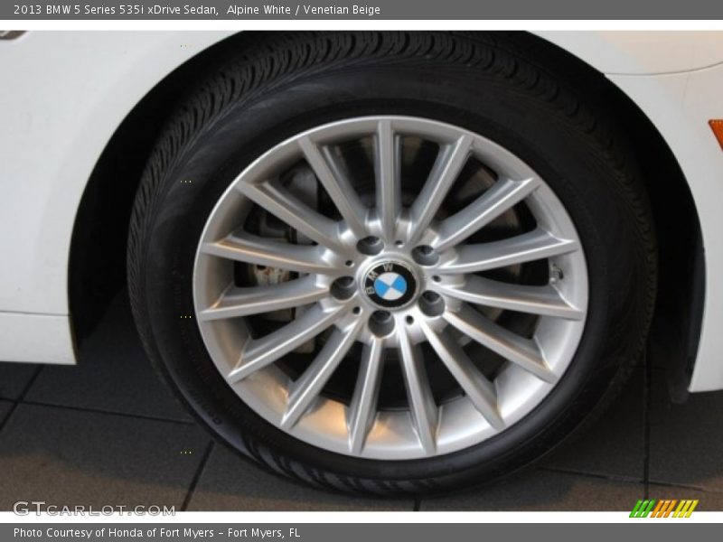 Alpine White / Venetian Beige 2013 BMW 5 Series 535i xDrive Sedan