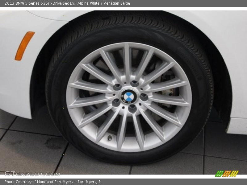 Alpine White / Venetian Beige 2013 BMW 5 Series 535i xDrive Sedan