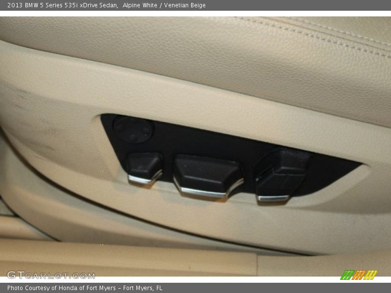 Alpine White / Venetian Beige 2013 BMW 5 Series 535i xDrive Sedan