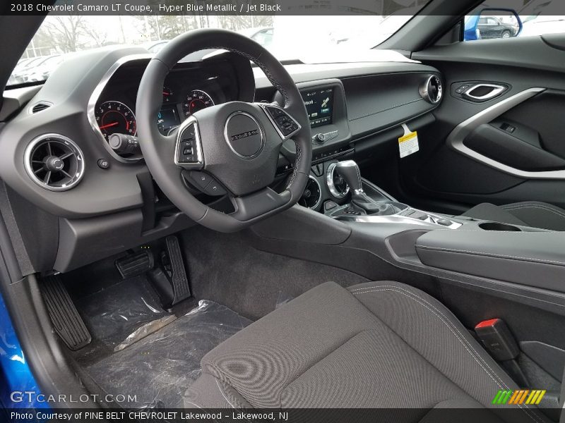 Hyper Blue Metallic / Jet Black 2018 Chevrolet Camaro LT Coupe